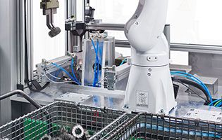 Ausschnitt einer Maschine für Bin Picking